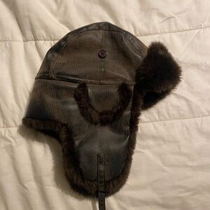 Brown Fur Trapper Hat